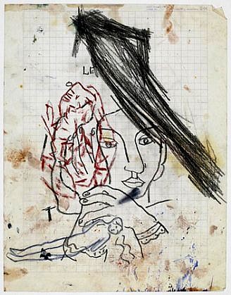 Gael Stack, Forty-one Songs No.37, 2010
Ink, graphite, oil, colored pencil on vellum, 11 x 8 1/2 in. (27.9 x 21.6 cm)
GST-054