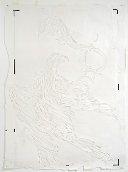 James Drake -&nbsp;White Bird with Lizard