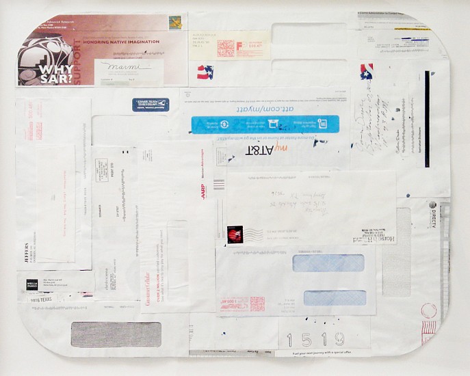 James Drake, Why SAR, 2016
envelopes mounted on archival paper, 25 x 30 in.
JDR-058